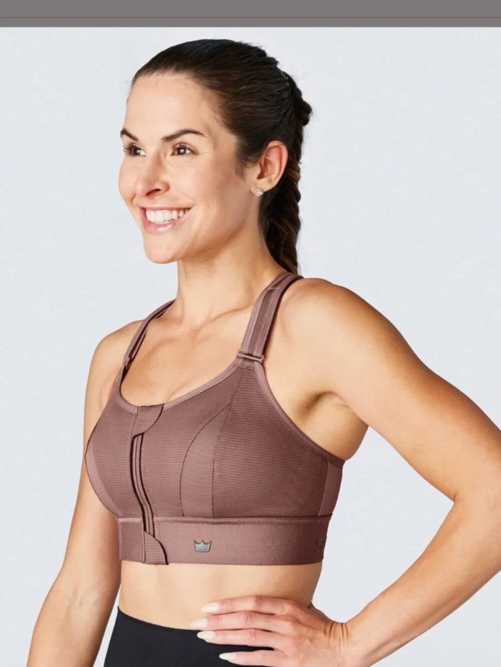 Shefit Blush Pink Ultimate Sports Bra Moisture Wicking Fabric Breathable L